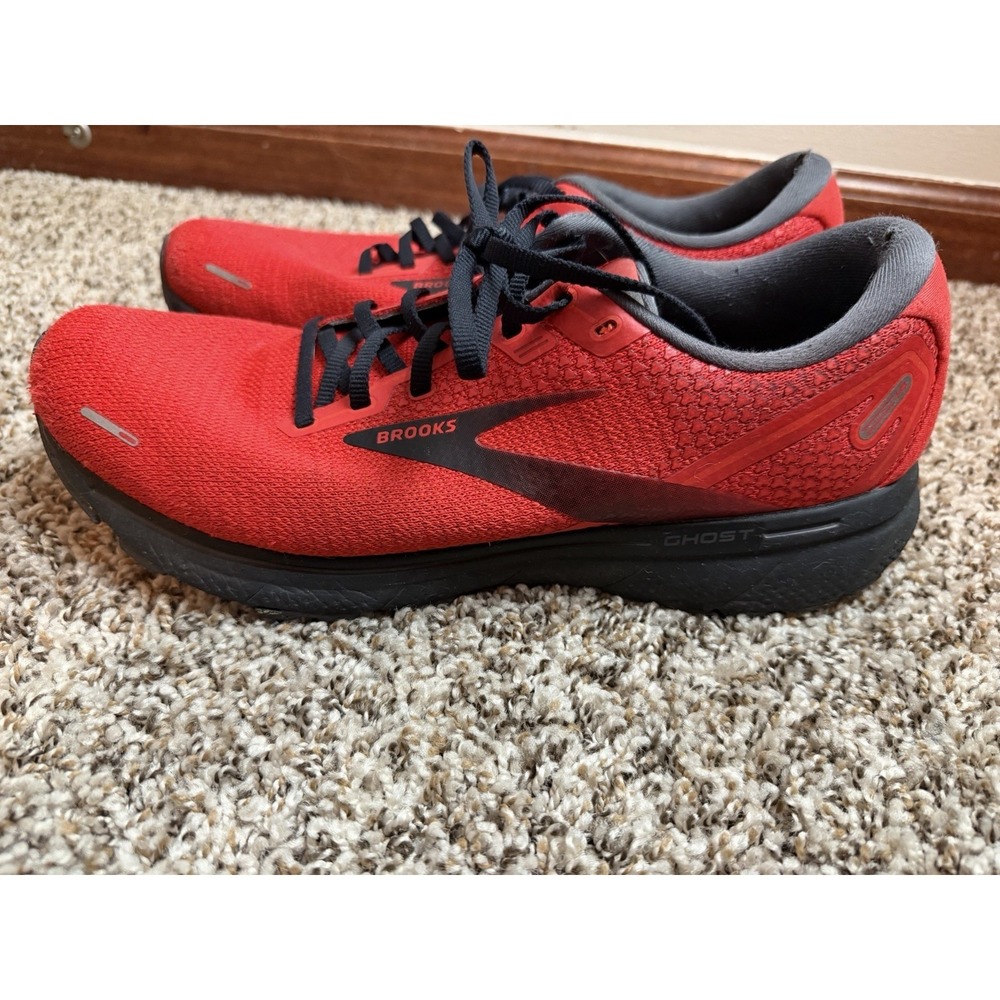Brooks Ghost 14 Mens Size 12 Running Athletic Shoes Sneakers 1103691D615 Red